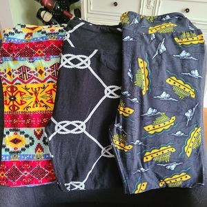 Leggings: 3 pairs of LuLaRoe
